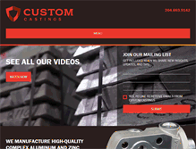 Tablet Screenshot of customcastings.com